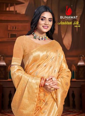 BUNAWAT ANUBHUTI SILK VOL-02 1001 TO 1006 TRADITIONAL SILK SAREE WHOLESALER IN SURAT